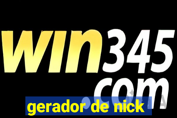 gerador de nick